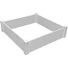 White Vinyl Raised Garden Bed 2-pack