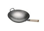 Pow Wok Stir Fry Pan - Hand Hammered Carbon Steel (14 inch, Round Bottom) by Tesor