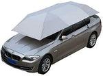 Reliancer Car Tent Semi-automatic Hot Summer Car Umbrella Cover Portable Movable Carport Folded Automobile Protection Sun Shade Anti-UV Canopy Sunproof Shelters SUV(Manual Silver)