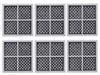 6 Pack Replacement, Refrigerator Air Filter to LG LT120F, ADQ73214404, Kenmore 469918