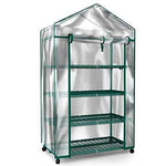 Home-Complete Mini Greenhouse-4-Tier Indoor Outdoor Sturdy Portable Shelves-Grow Plants, Seedlings, Herbs, or Flowers In Any Season-Gardening Rack