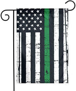 HOME DEPUTY Thin Blue Line Deputy Sheriff Garden Flag House Banner for Party Yard Home Outdoor Decor