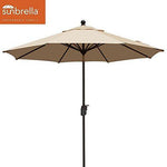 EliteShade 9Ft Market Umbrella Patio Outdoor Backyard Aluminum Table Umbrella (FadeSafe Beige)