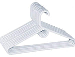 1InTheHome Heavy Duty White Hangers Tubular Plastic Hangers, Set of 24 (Heavy Duty)