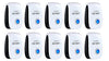 Ultrasonic Pest Repeller pack of 10 Electronic Pest Control Devices For Mice,Rodents,Spiders,Bugs,Ants,Insect,fly,rat,roaches Eco-Friendly indoor Plug-In Mosquito Repellent Humans&Pets Safe No Baits