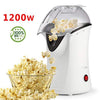 Hot Air Popcorn Popper, Popcorn Maker, 1200W Electric Popcorn Machine with Measuring Cup and Removable Lid, Healthy Popcorn Maker for Home, No Oil Needed, Great For Kids (White)