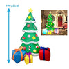 Joiedomi 7 Foot LED Light Up Giant Christmas Tree Inflatable with 3 Gift Wrapped Boxes Perfect for Blow Up Yard Decoration, Indoor Outdoor Yard Garden Christmas Decoration