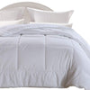 EMONIA King Size Comforter White for Winter, Quilted Down Alternative Duvet Insert-Hotel Collection Reversible Hypoallergenic Light and Machine Washable