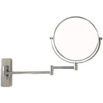 Lansi Makeup Mirror 10X Magnifying Wall Mount Double-Sided Vanity Decoration, Round, 8 Inch, Chrome Finished