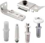 Prime-Line N 7534 Bi-Fold Door Hardware Repair Kit, Includes Top and Bottom Brackets, Top and Bottom Pivots and Guide Wheel, Pack of 6 Components