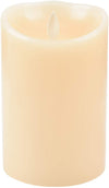 Luminara LED Flameless Candles, Luminara Flameless Real Wax Moving Wick LED Candle for Home/Party/Halloween/Christmas/Wedding Decor with Timer Control Vanilla Scent 3.5" x 5" - Ivory by  iDOO