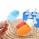 Fish Pop Molds, 6 Different Easy-release Silicone Popsicle Molds in One Tray, Unique Sea-creature Designs, BPA-Free Ice Cream Tray Holder for Baby, Kids, Family, Adults