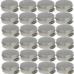 Mighty Gadget (R) 4 oz Round Tins Screw Lid Container (24 pack)