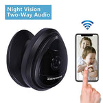 Zenmach Mini Wifi Camera, Nanny Cam, Wireless Security IP Camera, Baby Pet Camera, Home Camera Indoor with Two Way Audio Night Vision Motion Detection