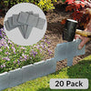 5m Grey Stone Effect Lawn Grass Edging | Garden Plant Flower Bed Border | M&W