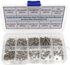 HVAZI #2-56 UNC Stainless Steel Phillips Flat Head Machine Screws Nuts Assortment Kit