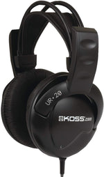 Koss UR20 Over-Ear Headphones, Flexible Sling Headband, Black