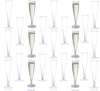 60 pc Gold Glitter Classicware Glass Like Champagne Wedding Parties Toasting Flutes (1 Box = Quantity 60)