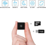 Mini Spy Camera Wireless Cop Spy Cam 1080P Spy Camera Wireless Hidden Camera with 32gb sd Card Hidden Spy Camera-No WiFi Needed-Nanny Cam Automatic Night Vision[ Newest Version]