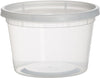 Paksh Novelty Plastic Containers for Lunch / Large Food Container with Lid, Leak Proof, Microwavable, Freezer & Dishwasher Safe, 32 Ounce, 24 Pack