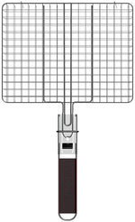 ORDORA Portable Fish Grill Basket, BBQ Grilling Basket for Outdoor Grill, Rustproof 304 Stainless Steel Grill Accessories, Heavy Duty Shrimp Grill Baskets, BBQ Tool for Steak, Potatoes, Chops, Kabob
