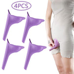 HAKDAY Portable Female Women Urinal Camping Travel Toilet Device 4PCS ,Purple