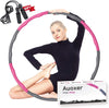 Auoxer Fitness Exercise Weighted Hoola Hoop, Lose Weight Fast by Fun Way to Workout, Fat Burning Healthy Model Sports Life, Detachable and Size Adjustable Design