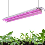 Monios-L 4FT LED Grow Light Full Spectrum 60W T5 High Output Integrated Fixture with Reflector Combo for Indoor Plants