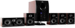 auna Areal Nobility 5.1-Channel Surround System • Home Theatre System • 5.1 System • 120 W RMS • 35 W Subwoofer • Satellite Speaker • Bluetooth 3.0 • USB Port • SD Slot • AUX-in • LED Display • Black