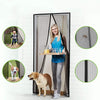 Magnetic Screen Door, COZYDREAM Screen Door with Full Frame Velcro Hook and Loop Pet and Kid Friendly, Fits Door Size up to 34"-82" Max- Black