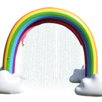 STFLY Outdoor Rainbow Sprinkler Inflatable Rainbow Cloud Yard Sprinklers Archway Lawn Beach Outdoor Toys, Water Toys for Child Adult Kid Summer Fun Play