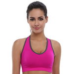 BAOMOSI Women's Seamless Racerback Sports Bra High Impact Support Yoga Gym Workout Fitness