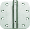 Global Door Controls 4 in. x 4 in. Satin Nickel Steel Spring Hinge with 5/8 in. Radius - Set of 3