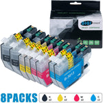 DIGITONER Compatible Ink Cartridge Replacement for Brother LC3013 LC-3013 LC 3013 ink Cartridges Brother MFC-J491DW MFC-J497DW MFC-J690DW MFC-J895DW Printer [2 Black 2 Cyan 2 Magenta 2 Yellow, 8 Pack]