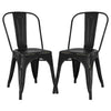 Poly and Bark Trattoria Side Chair in Black (Set of 4)