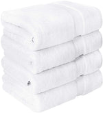 Utopia Towels Premium Bath Towels (Pack of 4, 27 x 54) 100% Ring-Spun Cotton Towel Set for Hotel and Spa, Maximum Softness and Highly Absorbent (Grey)