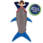 Blankie Tails Shark Blanket, Gray and Deep Blue