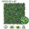 Sunnyglade 12PCS 20"x20" Artificial Boxwood Panels Topiary Hedge Plant, Privacy Hedge Screen, UV Protected Faux Greenery Mats Suitable for Outdoor, Indoor, Garden, Fence, Backyard and Décor (12PCS)